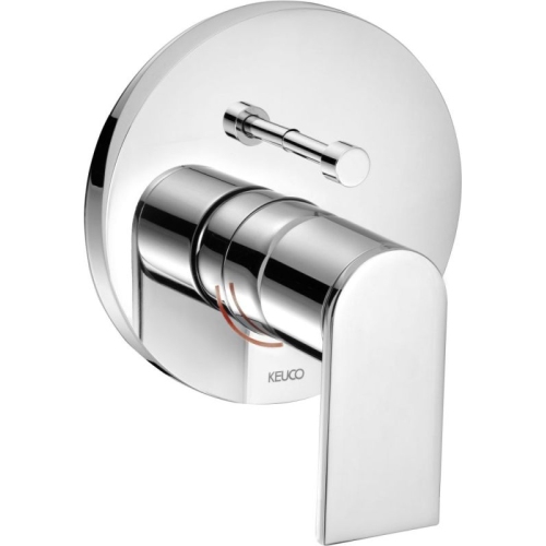 Keuco - Edition 300 Single Lever Bathtub Mixer Round Cover