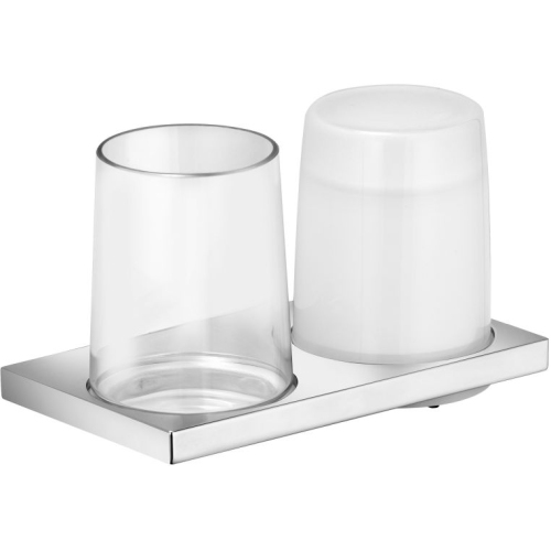 Keuco - Edition 11 Double Holder With Glass & Lotion Dispenser