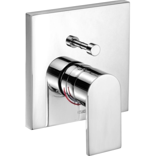 Keuco - Edition 300 Single Lever Bathtub Mixer Square Cover