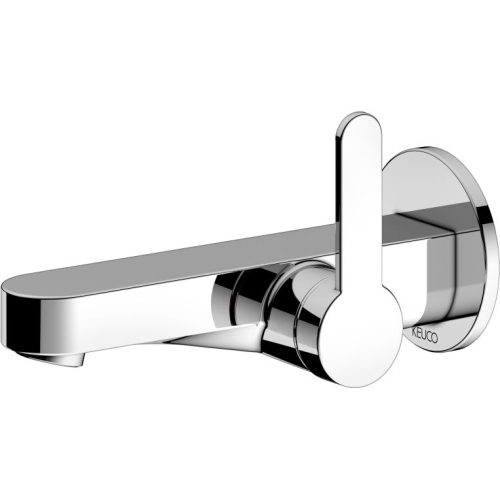 Keuco - Ixmo Flat Single Lever Basin Mixer W/Mtd, Round Ext 165mm