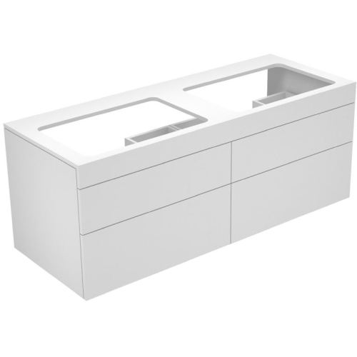 Keuco - Edition 400 Vanity Unit Without TH, 4 Drawers 1400x546x535mm